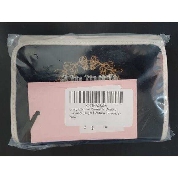 Juicy Couture Women's Double Sided Trifold Wallet with Keyring Royal Couture - Picture 2 of 5